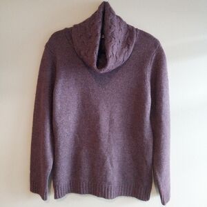 Luigi Baldo Made in Italy Purple Merino & Alpaca Wool Blend Sweater